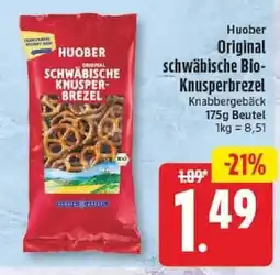 Edeka Huober Original schwäbische Bio-Knusperbrezel Angebot