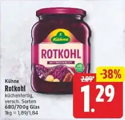 Edeka Kühne Rotkohl Angebot