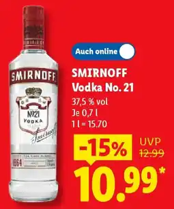 Lidl SMIRNOFF Vodka No. 21 Angebot