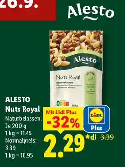 Lidl ALESTO Nuts Royal Angebot