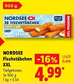 Lidl NORDSEE Fischstäbchen XXL Angebot