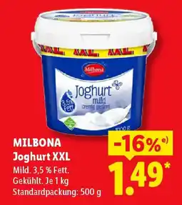 Lidl MILBONA Joghurt XXL Angebot