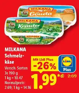 Lidl MILKANA Schmelzkäse Angebot