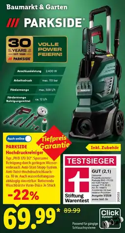 Lidl PARKSIDE Hochdruckreiniger Angebot