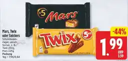 Edeka Mars, Twix oder Snickers Angebot