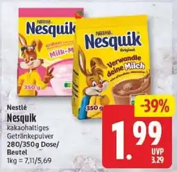 Edeka Nesquik kakaohaltiges Getränkepulver Angebot