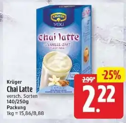 Edeka Krüger Chai Latte Angebot