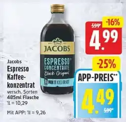 Edeka Jacobs Espresso Kaffee-konzentrat Angebot