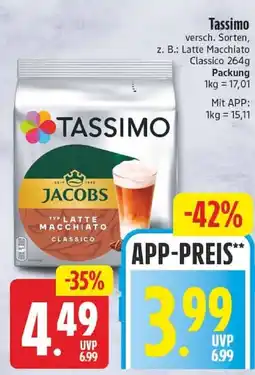 Edeka TASSIMO Jacobs Latte Macchiato Classico Angebot
