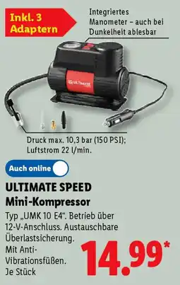 Lidl ULTIMATE SPEED Mini-Kompressor Angebot