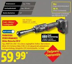Lidl PARKSIDE PERFORMANCE Akku-Ratsche 20 V Angebot