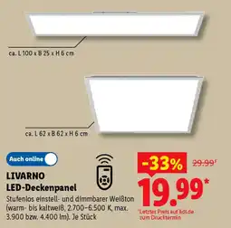 Lidl LIVARNO LED-Deckenpanel Angebot