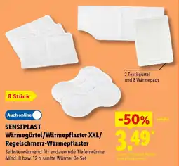 Lidl SENSIPLAST Wärmegürtel/Wärmepflaster XXL/Regelschmerz-Wärmepflaster Angebot