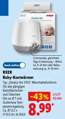 Lidl REER Baby-Kostwärmer Angebot