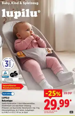 Lidl LUPILU Babywippe Angebot