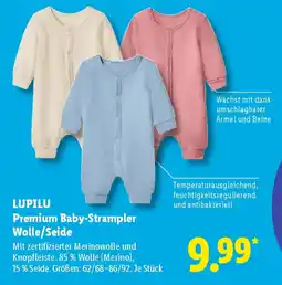 Lidl LUPILU Premium Baby-Strampler Wolle/Seide Angebot