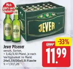 Edeka Jever Pilsener Angebot