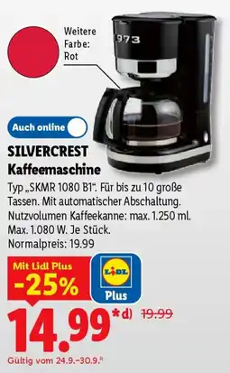 Lidl SILVERCREST Kaffeemaschine Angebot