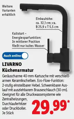 Lidl LIVARNO Küchenarmatur Angebot