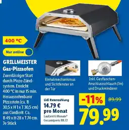 Lidl GRILLMEISTER Gas-Pizzaofen Angebot