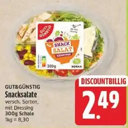 Edeka GUT&GÜNSTIG Snacksalate Angebot