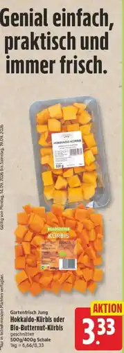 Edeka Hokkaido-Kürbis Angebot