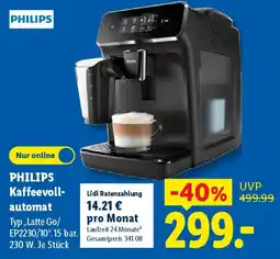 Lidl PHILIPS Kaffeevollautomat Angebot