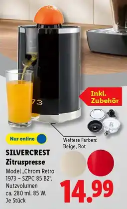 Lidl SILVERCREST Zitruspresse Angebot