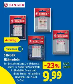 Lidl SINGER Nähnadeln Angebot