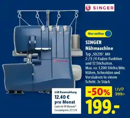 Lidl SINGER Nähmaschine Angebot