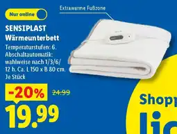 Lidl SENSIPLAST Wärmeunterbett Angebot