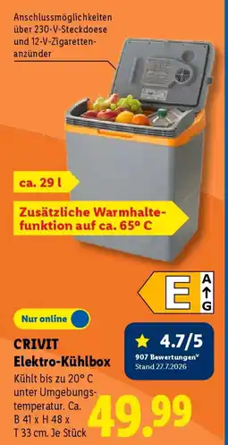 Lidl CRIVIT Elektro-Kühlbox Angebot