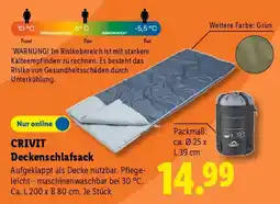 Lidl CRIVIT Deckenschlafsack Angebot