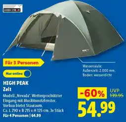 Lidl HIGH PEAK Zelt Angebot