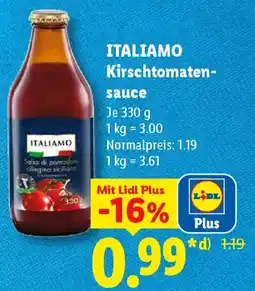 Lidl ITALIAMO Kirschtomaten-sauce Angebot