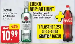 Edeka Bacardi Carta Blanca Rum Angebot
