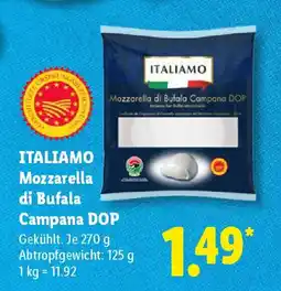 Lidl ITALIAMO Mozzarella di Bufala Campana DOP Angebot
