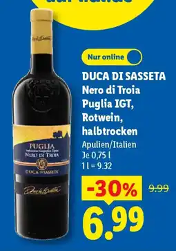 Lidl DUCA DI SASSETA Nero di Troia Angebot