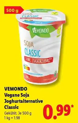 Lidl VEMONDO Vegane Soja Joghurtalternative Classic Angebot