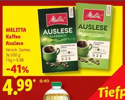 Lidl Melitta Kaffee Auslese Angebot