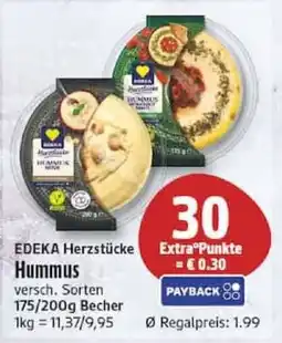 Edeka EDEKA Herzstücke Hummus Angebot