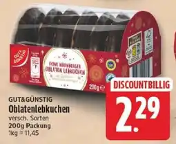 Edeka GUT&GÜNSTIG Oblatenlebkuchen Angebot