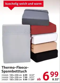 Selgros Thermo-Fleece-Spannbetttuch Angebot