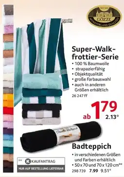 Selgros Super-Walk-frottier-Serie Angebot