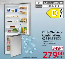 Selgros Kühl-/Gefrier-kombination KG184.1 INOX Angebot