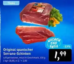 KONSUM Original spanischer Serrano-Schinken Angebot