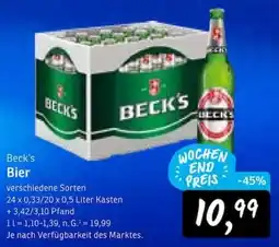 KONSUM Beck's Bier Angebot
