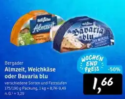 KONSUM Bergader Almzeit, Weichkäse oder Bavaria blu Angebot