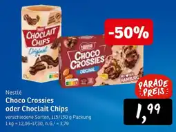 KONSUM Nestlé Choco Crossies oder ChoclaIt Chips Angebot