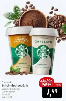 KONSUM Starbucks Milchmischgetränk Angebot